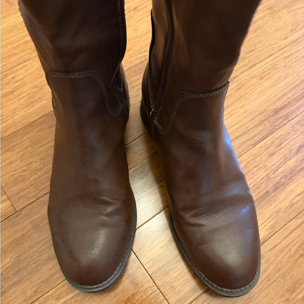 Frye And Co Womens Giovanna Stacked Heel Riding Boots size 7 cowgirl shoes - Picture 8 of 8
